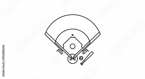 Simple Line Drawing of a CD Player
