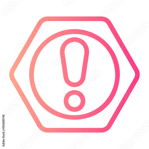 exclamation mark gradient icon