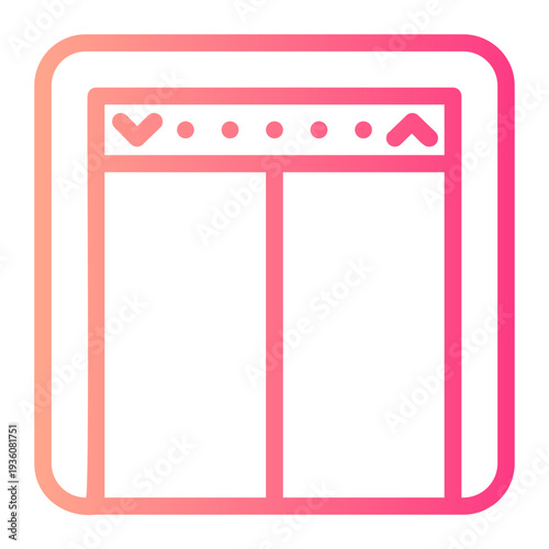 elevator gradient icon