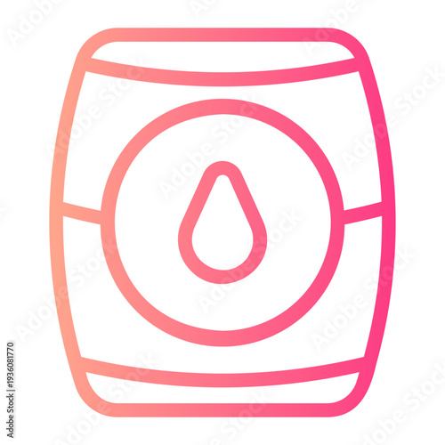 oil barrel gradient icon