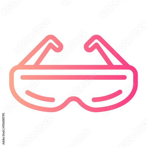safety glasses gradient icon