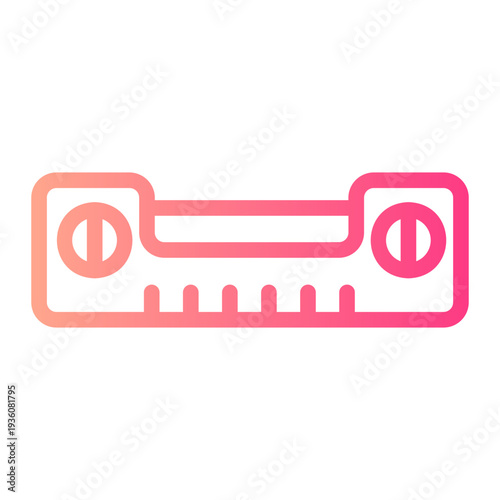 spirit level gradient icon