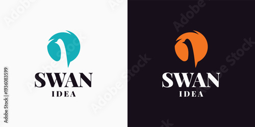 swan logo design, business branding