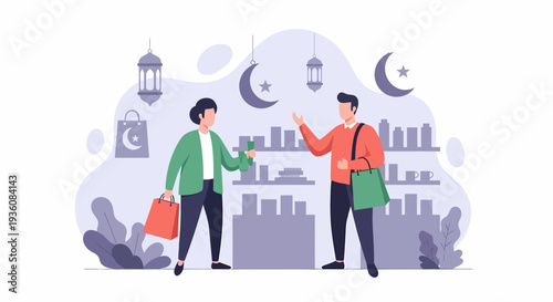 Two people talking and interacting with each other.