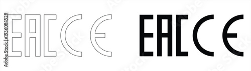 Morocco foodex icon, symbol of controlling and promoting product exports, thin line EACCE vector editable isolated white background eps 10