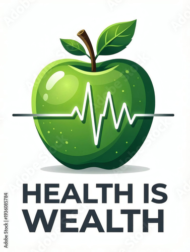 Healthy Life Concept with Apple