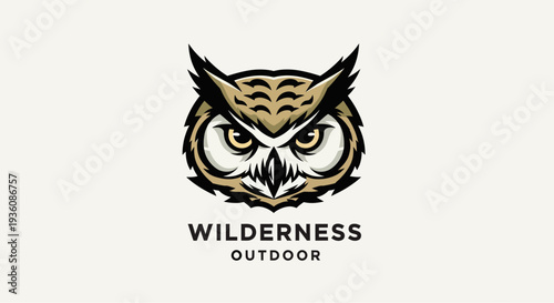 A striking graphic illustration of an owl's face with the text "WILDERNESS OUTDOOR" below it.