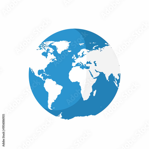 Blue Globe Icon