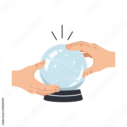 Hands Holding Crystal Ball