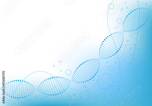 Health care concept. Molecular structure background. Abstract background with molecule DNA. Geometric shape