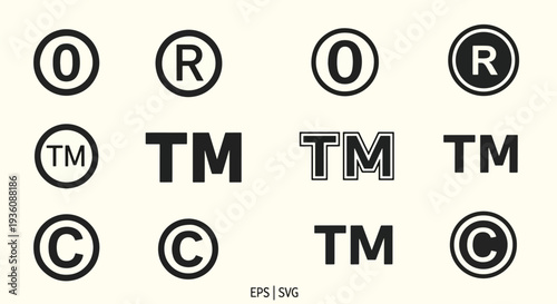 Trademark Symbols Set