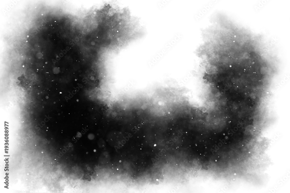 Naklejka premium Magic Black Smoke Framed Shape