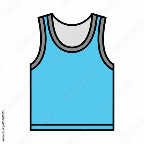 Blue Tank Top Graphic