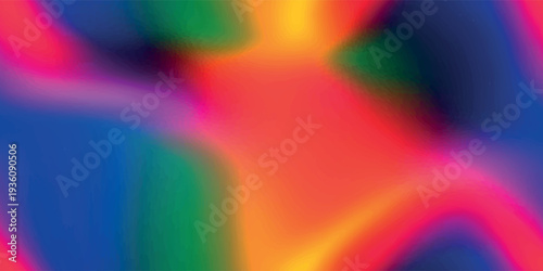 Soft blurred abstract gradient background with vibrant blue magenta and green color transitions for modern web headers, app interfaces, branding, and minimal stationery design.