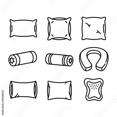 Pillow and Cushion Icons