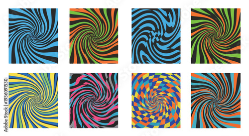 Vibrant Spiral Patterns