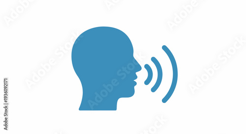 Profile Silhouette Speaking