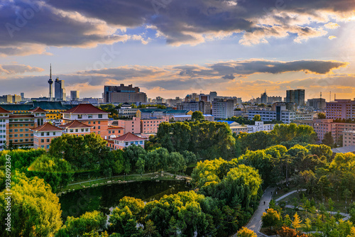 Autumn Scenery of Changchun City, China