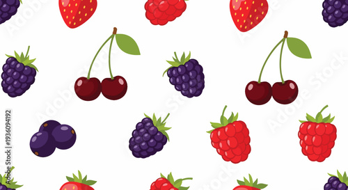 Colorful Berries Pattern