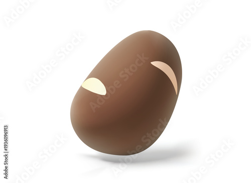 Potato isolated 3D vector icon render illustration