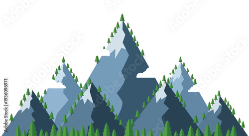 Stylized Mountain Landscape