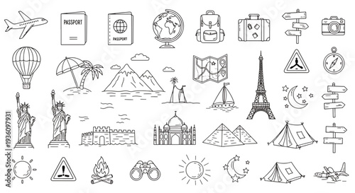 Travel Icons Set
