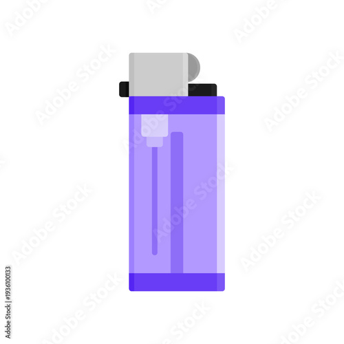 disposable lighter purple flat icon illustrator