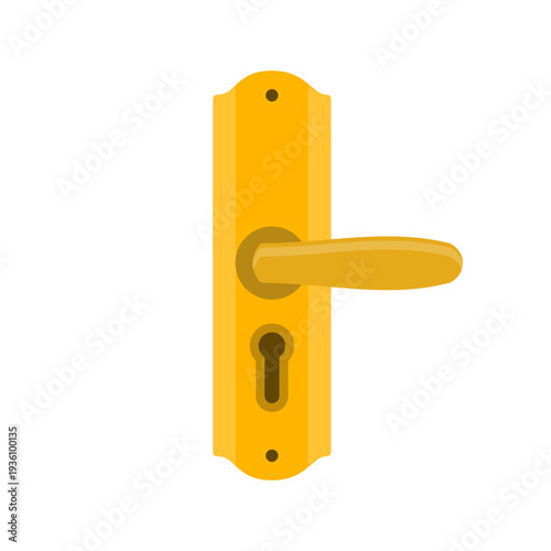 door knob flat icon illustration