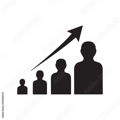 Population growth icon Population growth