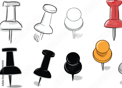 set of push pins