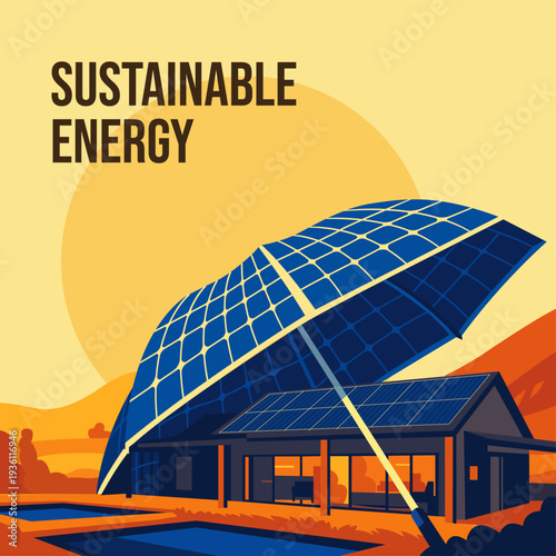 reduce carbon footprint vector illustration, recycling concept, Social media post, Content, global warming, climate change, awareness, Infographics, creative vector, renewable energy concept