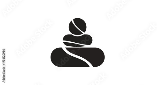 Abstract balanced shapes symbol