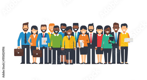 Diverse Business Team Standing Together.