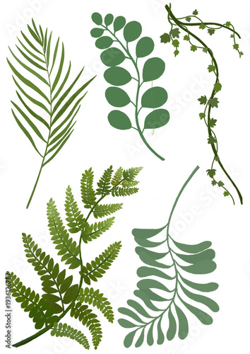 seamless pattern with leaves