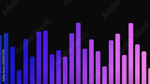 Wallpaper Mural Abstract Colorful Sound Waveform Visualization With Black Background. Torontodigital.ca