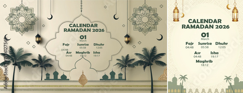 elegant islamic ramadan celebration background, Ramadhan kareem background for banner & social media template