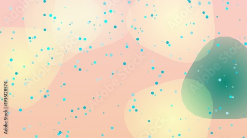 Wallpaper Mural Abstract Soft Pastel Background with Floating Particles and Organic Shapes. Torontodigital.ca