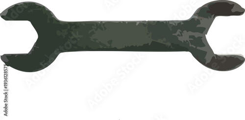 Silver Wrench Vector