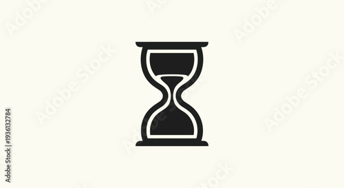 Hourglass symbol time and concept icon