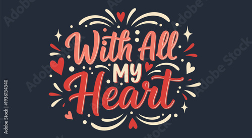 Heartfelt message illustration