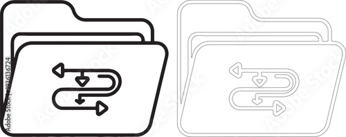 Operations management with workflow cycle in folders