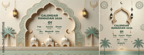 elegant islamic ramadan celebration background, Ramadhan kareem background for banner & social media template