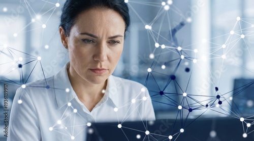 Analyzing data with aai gen technology in a modern office environment