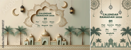 elegant islamic ramadan celebration background, Ramadhan kareem background for banner & social media template