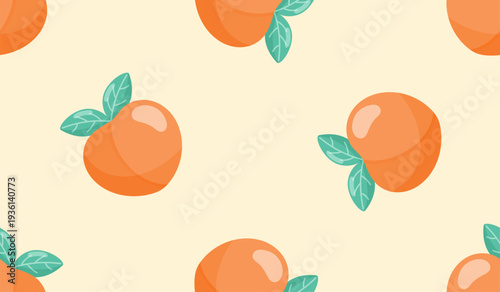 Seamless pattern with peaches for banners, cards, flyers, social media wallpapers, etc. 
