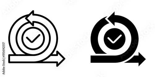 Agile icon, element icon for design branding, print, and digital media