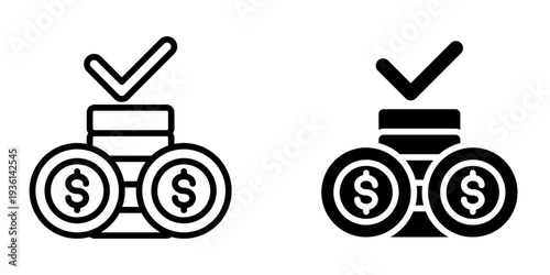 Cost  icon, element icon for design branding, print, and digital media