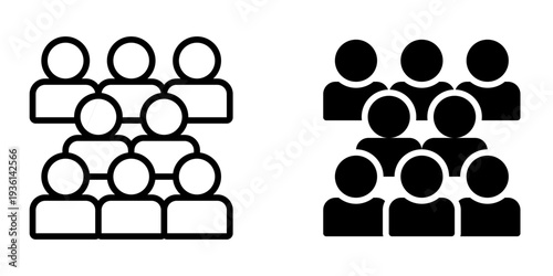 Population icon, element icon for design branding, print, and digital media