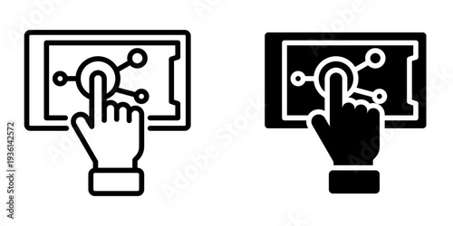 Usability icon, element icon for design branding, print, and digital media