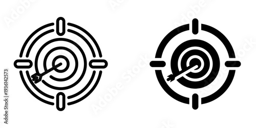 Targeting icon, element icon for design branding, print, and digital media